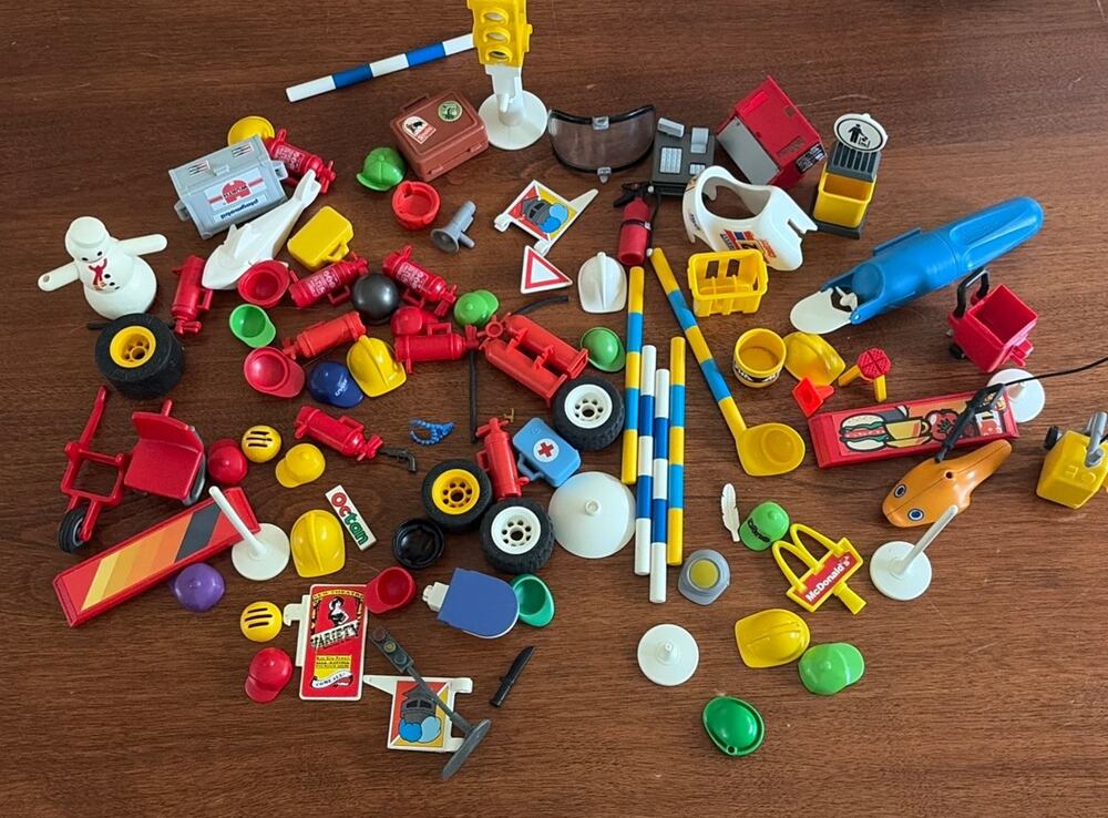 Large Lot of Playmobil Figures and Accessories Diff Years/Sets